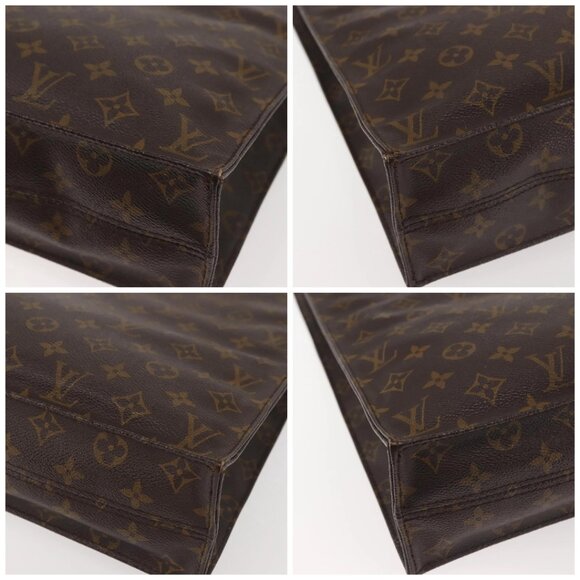 LOUIS VUITTON Monogram Sac Plat Hand Bag M51140 LV Auth BA5984 - Picture 15 of 16